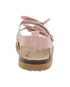 Baby Every Step® First Walker Bow Faux Cork Sandals - Pink, image 3 of 7 slides