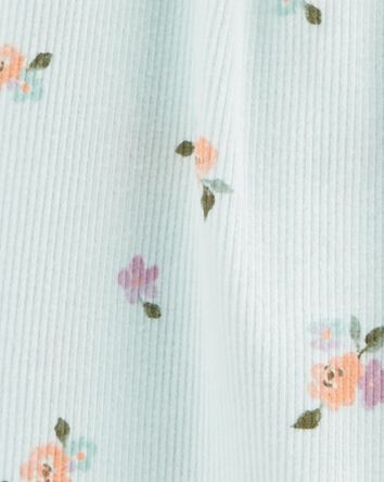 Baby Floral Snap-Up Footie Sleep & Play Pajamas, 