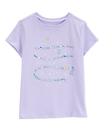 Kid Friendship Bracelet Short-Sleeve Graphic Tee - Blue, 