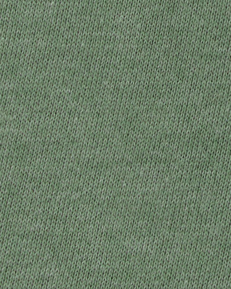 Kid Drawstring Lounge Short - Green, image 3 of 4 slides