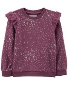 Baby Floral Print Lace Pullover, image 1 of 3 slides