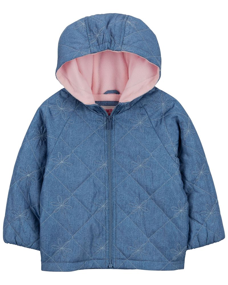 Baby Quilted Chambray Mid-Weight Jacket, image 1 of 3 slides