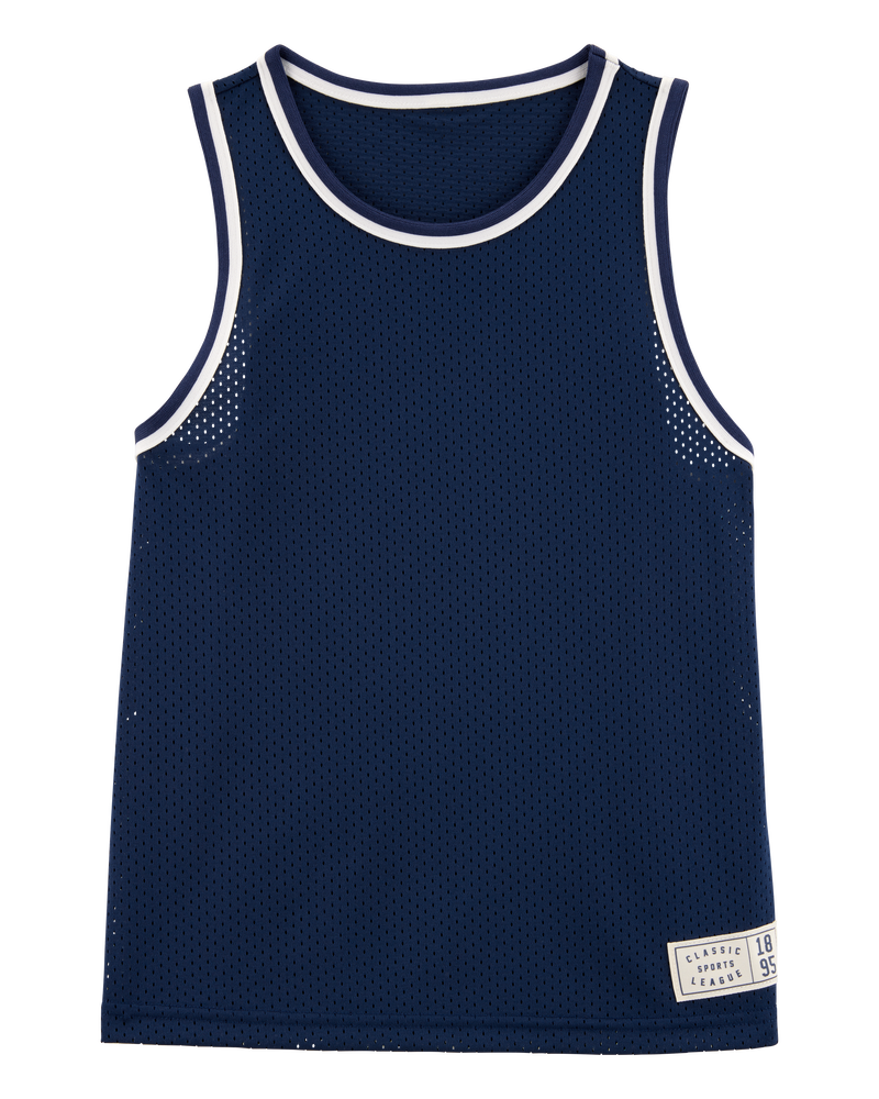 Kid Active Mesh Tank - Blue, image 1 of 3 slides