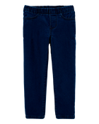 Toddler Dark Wash Elastic-Waist Jeggings, image 1 of 3 slides