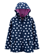 Kid Heart Color-Changing Rain Jacket, image 1 of 6 slides