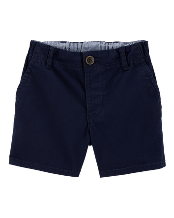 Toddler Stretch Chino Uniform Shorts - Navy, 