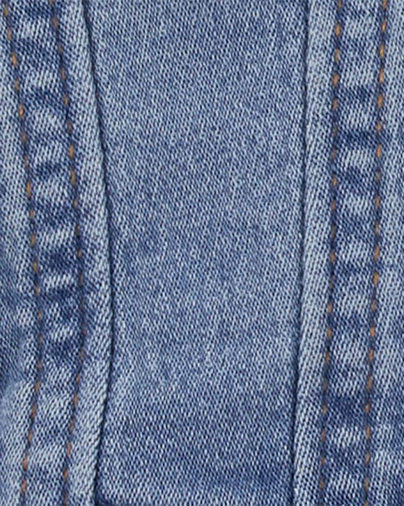 Baby Classic Knit-Like Denim Jacket, image 3 of 4 slides
