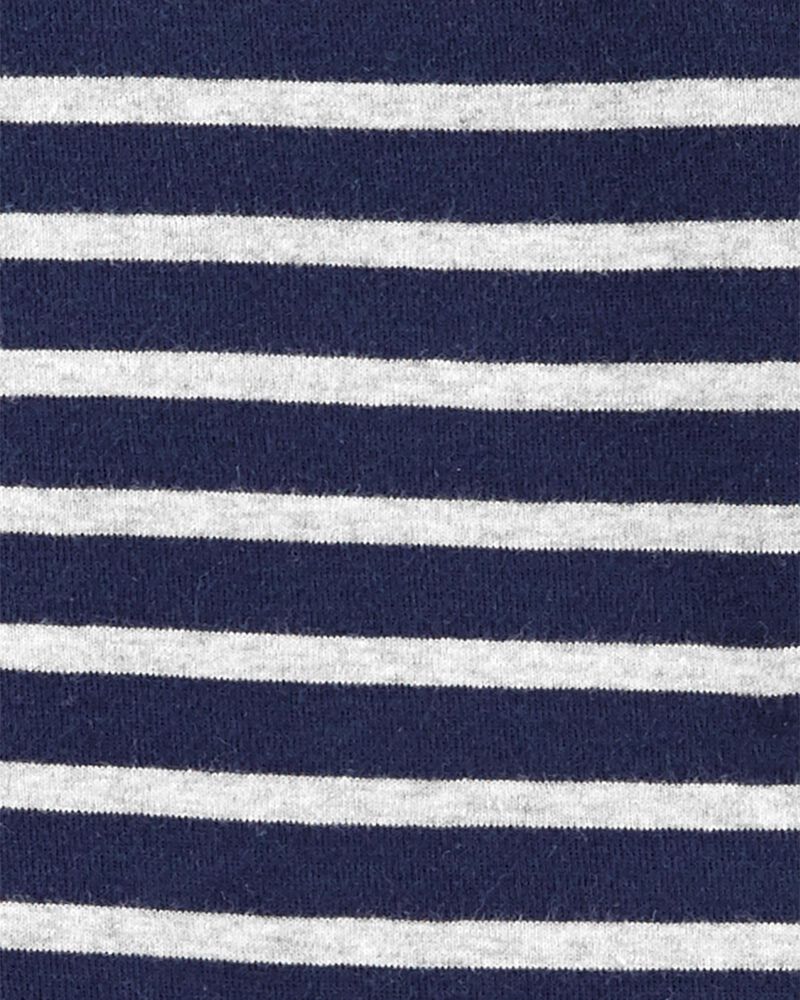 Baby 1-Piece Striped 100% Snug Fit Cotton Footie PJs, image 2 of 2 slides