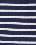 Baby 1-Piece Striped 100% Snug Fit Cotton Footie PJs, image 2 of 2 slides