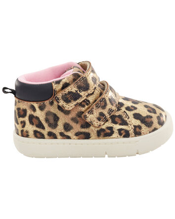 Baby Leopard High-Top Sneaker Baby Shoes, 