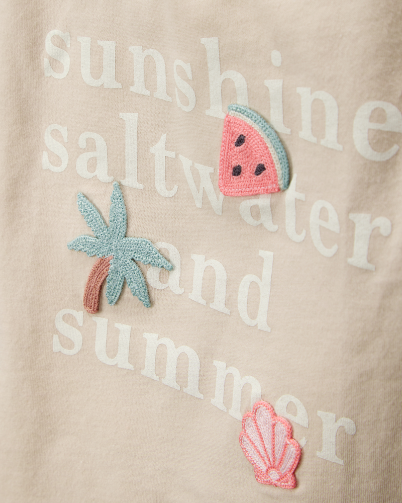 Baby Sunshine, Saltwater and Summer Graphic Tee, image 2 of 4 slides
