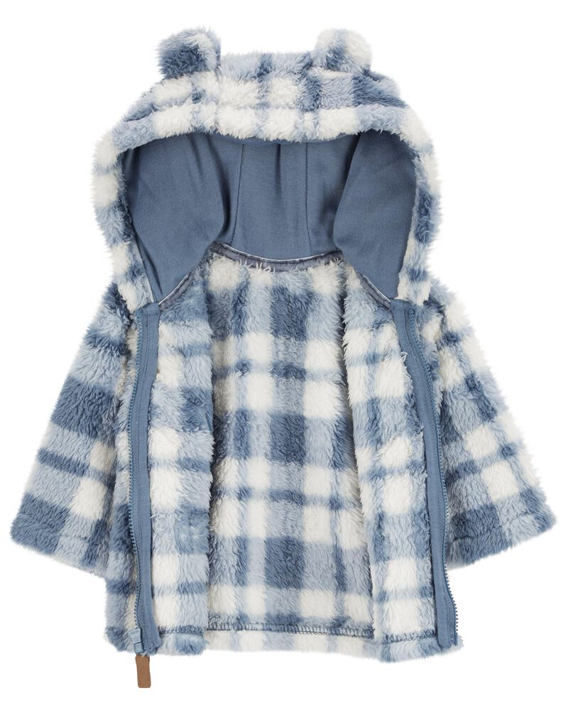 Baby Plaid Sherpa Jacket, image 2 of 4 slides