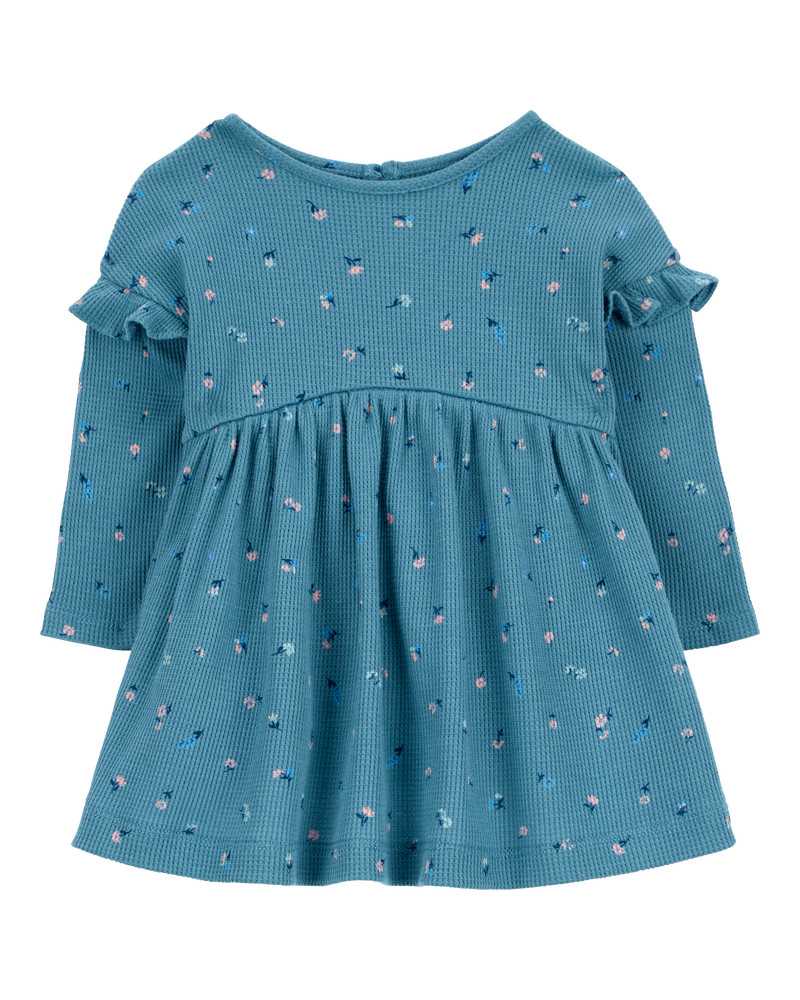 Baby Floral Thermal Dress, image 1 of 5 slides