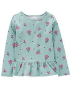 Kid Floral Peplum Top, image 1 of 3 slides