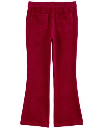 Kid Pull-On Velour Flare Pants, 