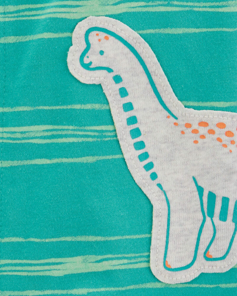 Baby Dinosaur Snap-Up Cotton Romper, image 2 of 3 slides