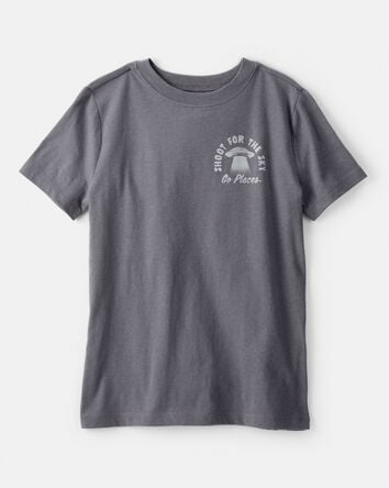Boys Shoot For The Sky Short-Sleeve Graphic Tee - Grey, 
