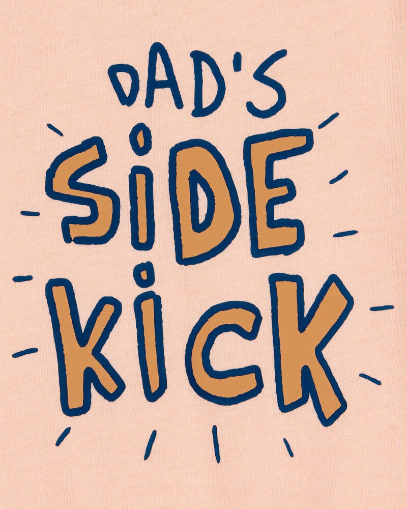 Toddler Dad's Side Kick Short-Sleeve Graphic Tee - Orange, image 2 of 3 slides