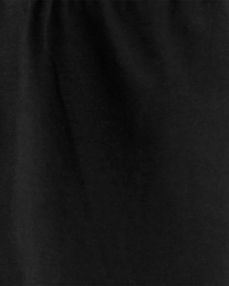 Kid 2-Pack Black & Navy Cotton Stretch Leggings, image 3 of 4 slides