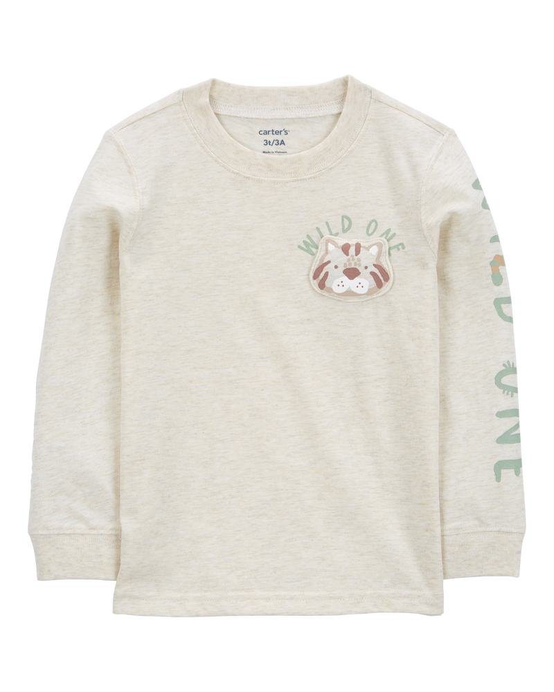 Toddler Wild One Graphic Tee - Cream, image 1 of 5 slides