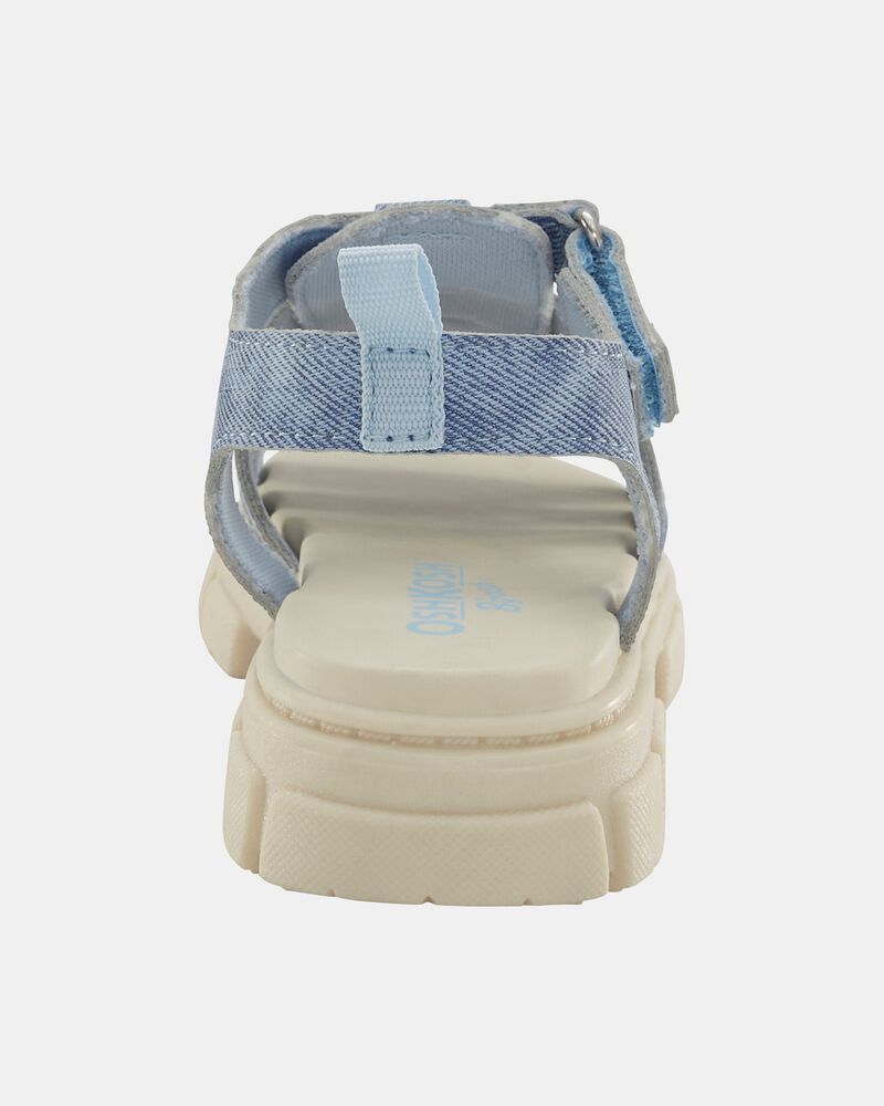 Toddler Girl Strappy Denim Sandals - Blue, image 3 of 7 slides