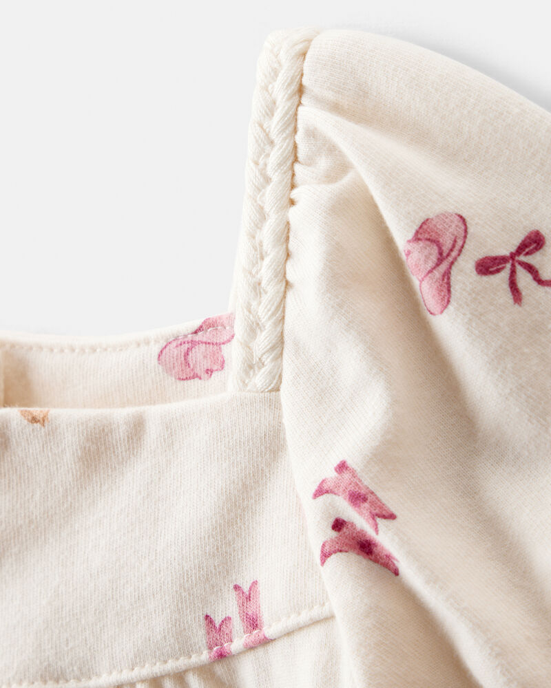 Toddler Girl Cowgirl Print Short-Sleeve Top - Cream, image 2 of 4 slides