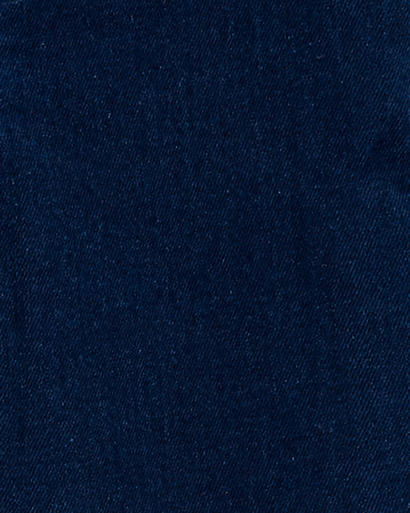 Baby Dark Wash Elastic-Waist Jeggings, image 4 of 6 slides