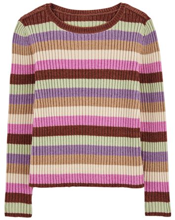 Kid Striped Chenille Sweater, 