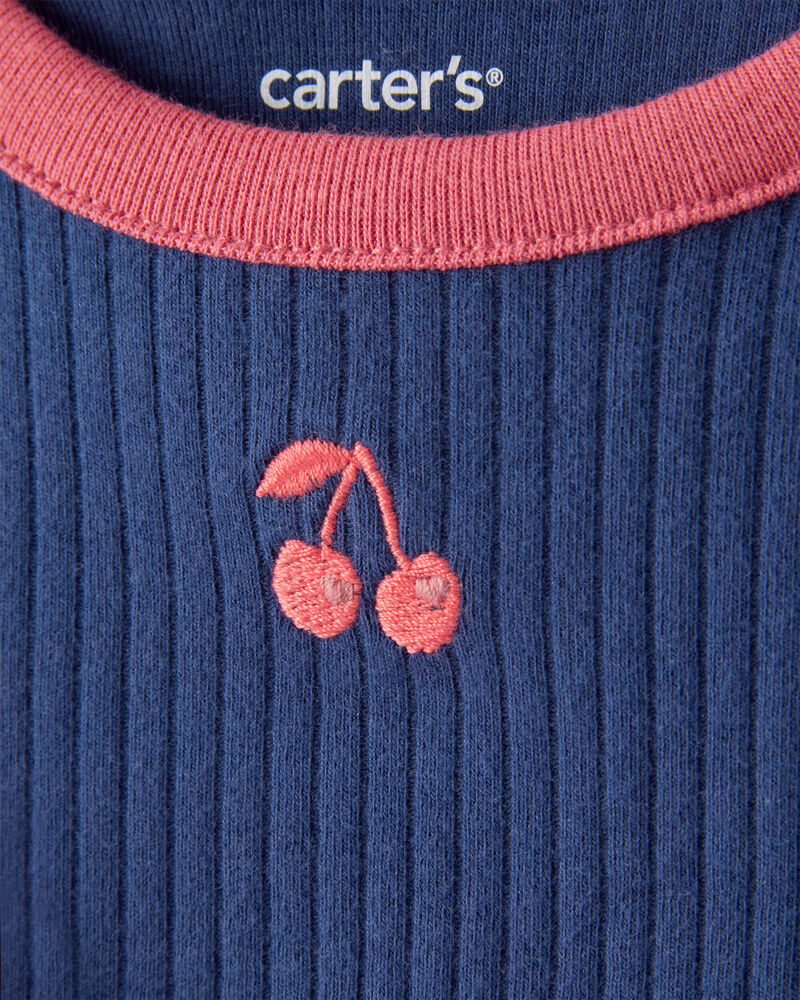 Baby Girl 2-Pack Long-Sleeve Tops - Blue/Pink, image 3 of 6 slides