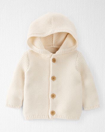 Baby Organic Signature Stitch Cardigan, 