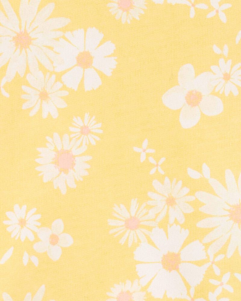 Toddler Floral Print Eyelet Ruffle Pullover, image 2 of 3 slides