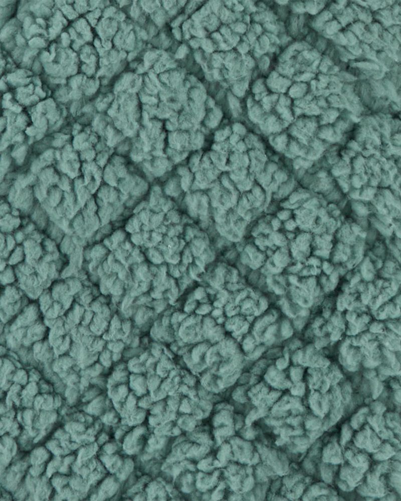 Baby Quilted Sherpa Jacket - Green, image 3 of 4 slides