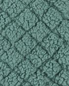 Baby Quilted Sherpa Jacket - Green, image 3 of 4 slides