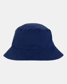 Toddler Reversible Solid Swim Bucket Hat - Blue, image 1 of 3 slides