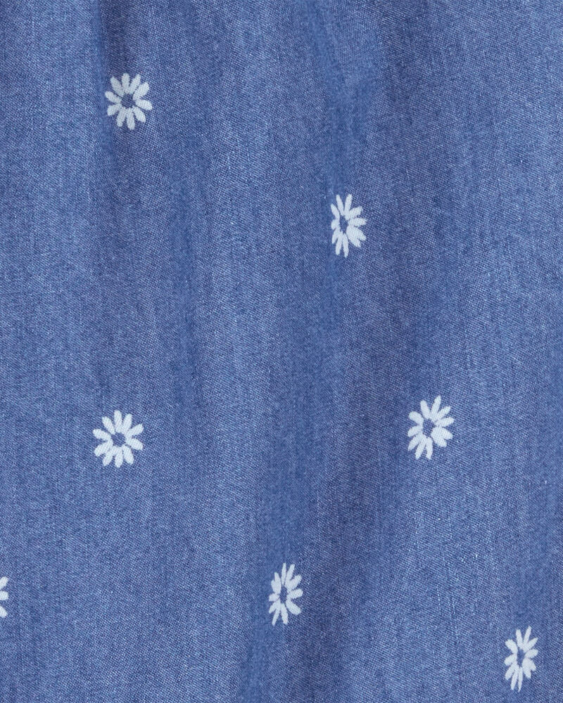 Baby Floral Chambray Jumpsuit, image 2 of 3 slides