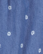 Baby Floral Chambray Jumpsuit, image 2 of 3 slides