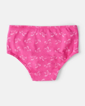 Kid 7-Pack Unicorn Brief Stretch Cotton Undies, 
