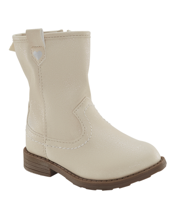Toddler Cowgirl Boots - White, 