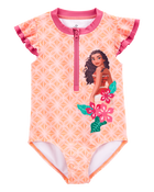 Toddler Disney© Moana 1-Piece Swimsuit - Orange, image 1 of 3 slides