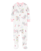 Toddler 2-Pack Cotton Rib 1-Piece Footie Pajamas, image 2 of 6 slides