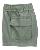 Baby Cargo Drawstring Shorts - Green, image 3 of 4 slides