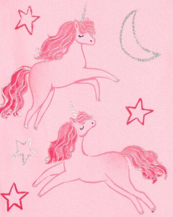Toddler 4-Piece Unicorn Cotton Pajamas, 