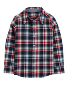 Kid Plaid Button-Front Shirt, image 2 of 4 slides