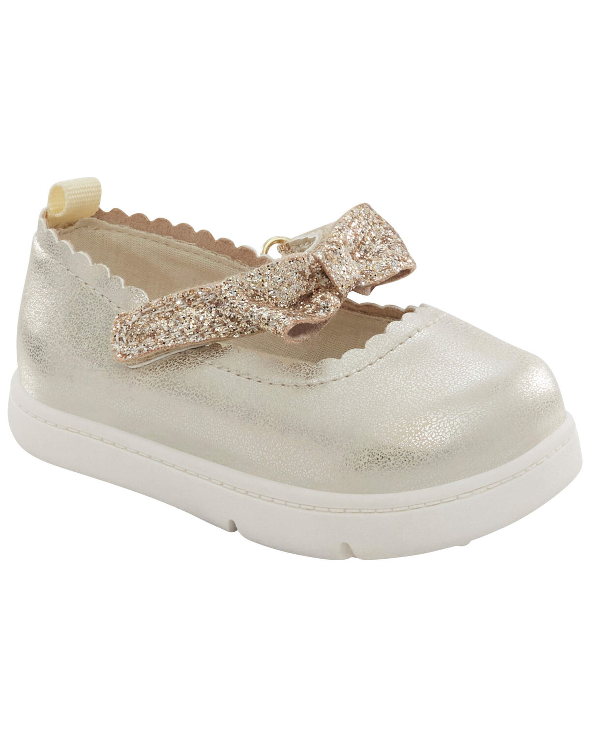 Gold Baby Mary Jane Shoes
