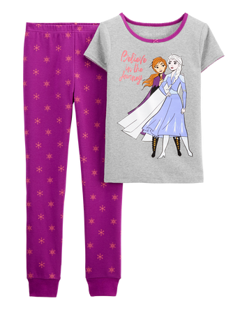 Kid 2-Piece Frozen 100% Snug Fit Cotton Pajamas, 