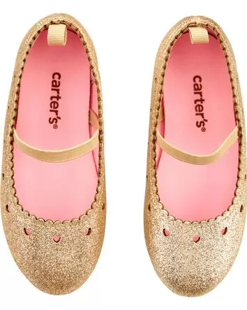 Toddler Glitter Ballet Flat Shoes, 
