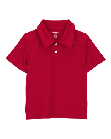 Toddler Active Uniform Polo Shirt in Moisture Wicking BeCool™ Fabric - Red, 