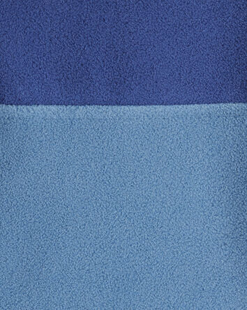 Boys Color Block Microfleece Quarter-Zip Pullover - Blue, 