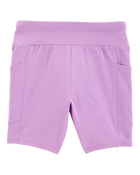 Kid High-Rise Bike Shorts - Purple, image 3 of 5 slides