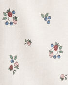Baby Girl Organic Cotton French Terry Sweatshirt in Berry Blossom Print, image 3 of 5 slides